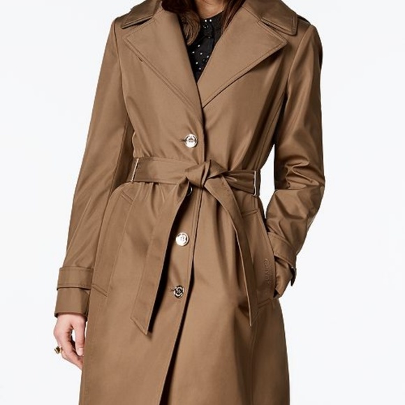 Calvin Klein Belted Water Resistant Trench Coat - Picture 3 of 8
